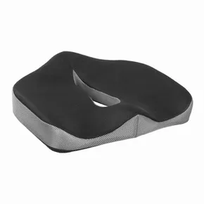 Ortopedyczna poduszka, plastikowa końcówka odporna na nacisk, ergonomiczna, czarny, Powerton